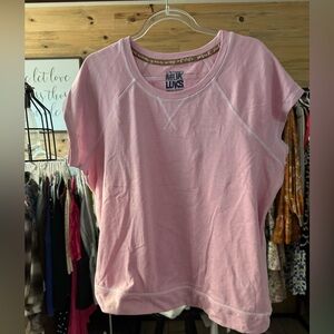 Muk Luks Light Pink Short Sleeve Tee